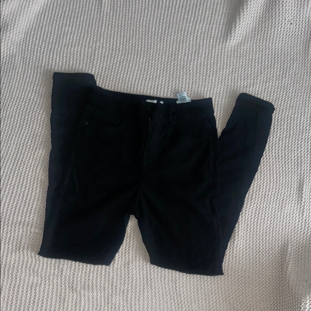 Good American Suede Black Pants